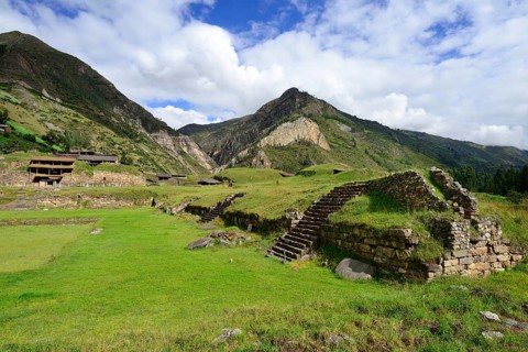 Main square of the ruins of Chavin de Huantar