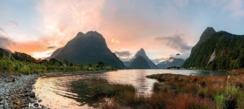 Mitre Peak and Mount Philipps