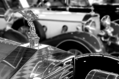 Radiator mascot Spirit of Ecstasy or Emily from oldtimer Rolls-Royce
