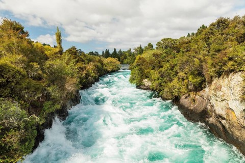 Huka Falls Waterfall