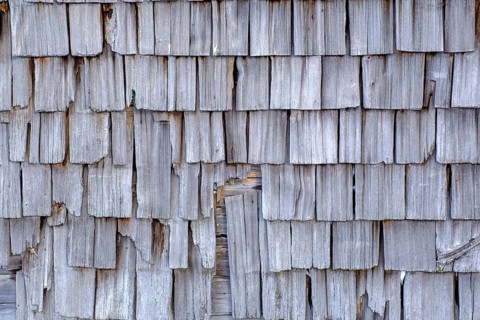 Old wooden shingles