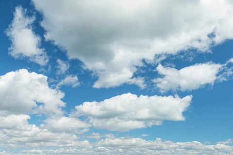 Cloud formations over the Firth of Thames