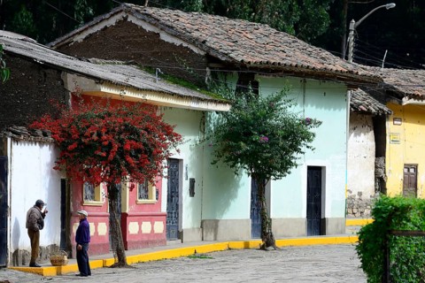 Village life on the main road