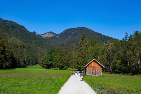 Hiking trail from the Schwarzensee to the Moosalm