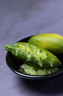 Australian finger limes in shell
