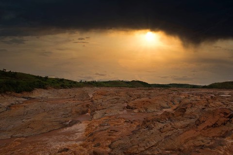 Betsiboka River on the west coast of Madagascar
