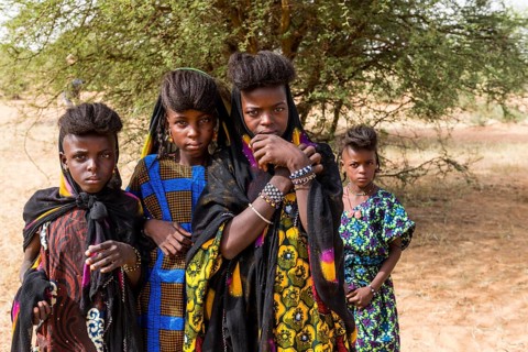 Young girls at the Gerewol festival