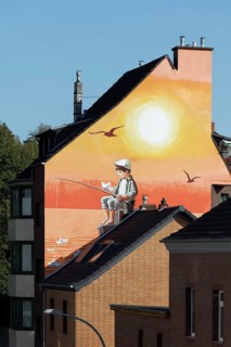 Mural See-Watch by streetart artist Klaus Klinger