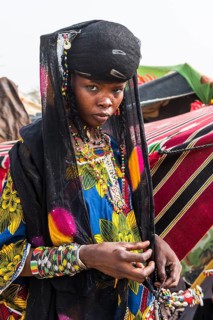 Young girls at the Gerewol festival