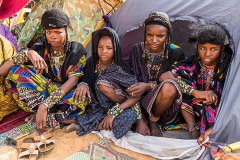Young girls at the Gerewol festival
