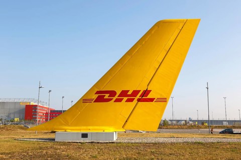 DHL Hub Leipzig Airport Halle LEJ Airport Aircraft vertical tail