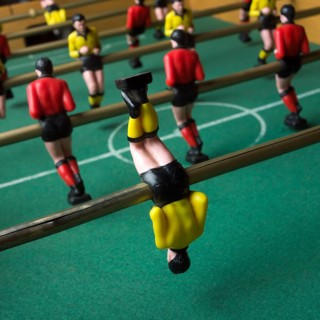 Table soccer game played