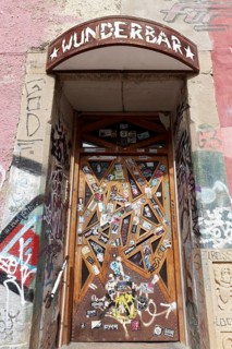 Entrance to the alternative pub Wunderbar
