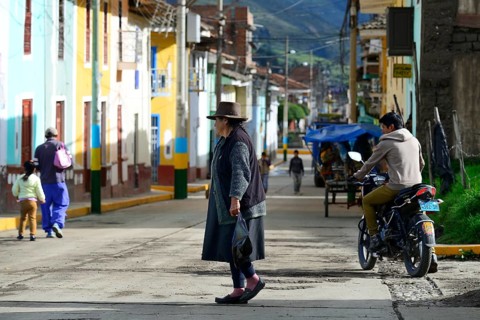 Village life on the main road