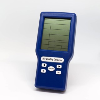 Measuring device for checking the quality of indoor air in offices