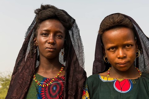 Young girls at the Gerewol festival