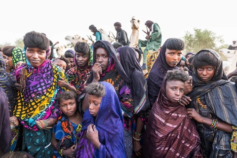 Young girls at the Gerewol festival