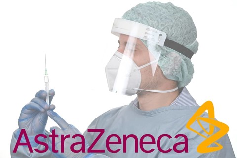 Symbol picture Corona vaccine of the company ASTRAZENECA