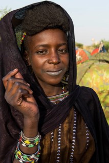 Young girls at the Gerewol festival