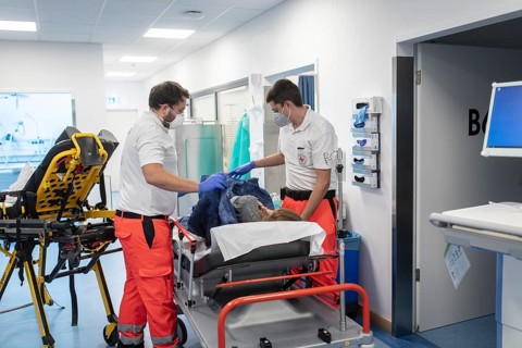 Emergency room of a Covid patient