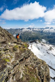 Hiker on the Schoenbichler Horn