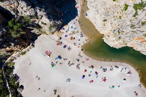 Aerial view Sa Calobra