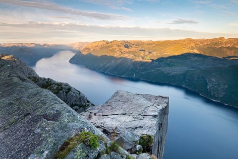 Rock Pulpit Preikestolen on the Lysefjord