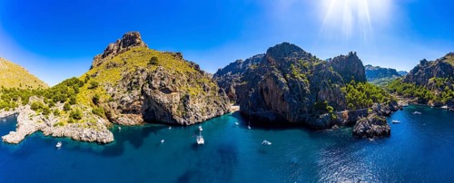 Aerial view Sa Calobra