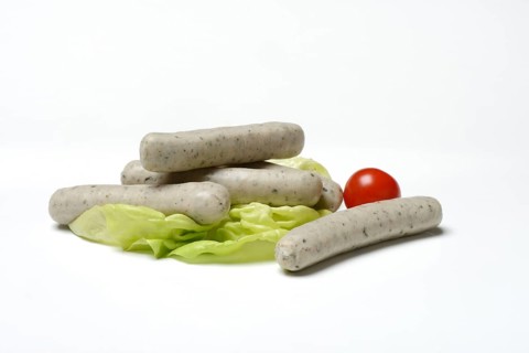 Nuremberger Rostbratwurst on a plate