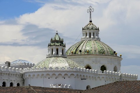 Domes of the Jesuit Church Iglesia de la Compania de Jesus