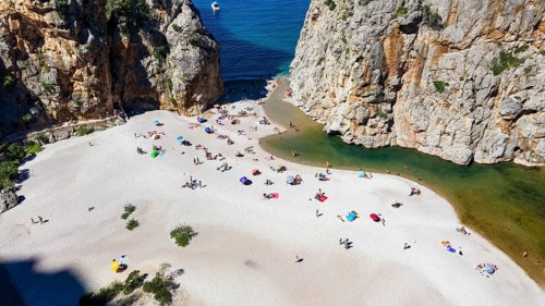 Aerial view Sa Calobra