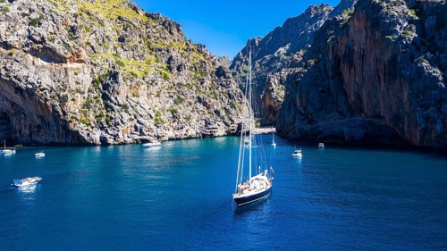 Aerial view Sa Calobra