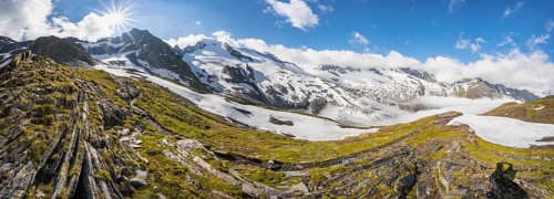 Snow-covered mountains