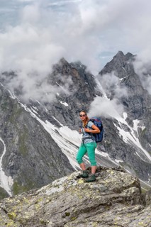 Hiker on the Lapenscharte