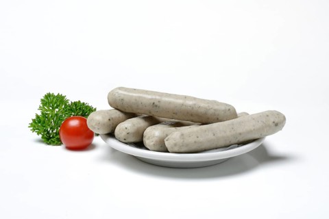 Nuremberger Rostbratwurst on a plate