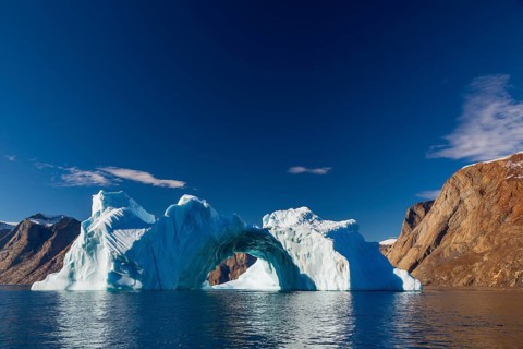 Iceberg in Fjord