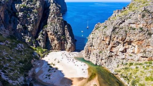 Aerial view Sa Calobra