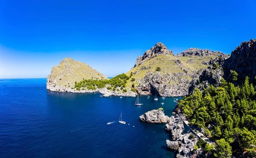 Aerial view Sa Calobra