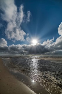 Sunny afternoon at the North Sea