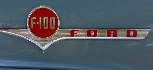 Nameplate Ford F 100 Pickup