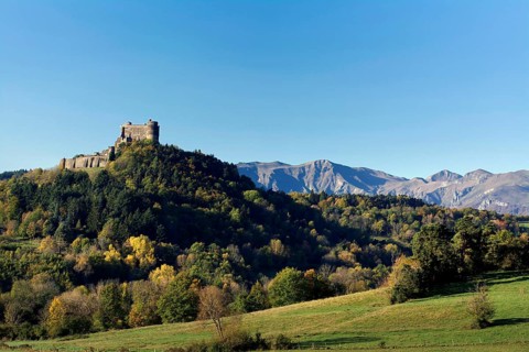 Castle of Murol in autumn