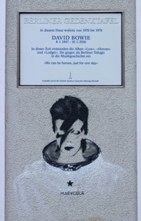 Berlin memorial plaque for David Bowie