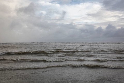 Beach from Cox's Bazaar to monsoon rain