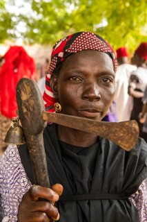 Woman at a Voodoo ceremony in Dogondoutchi