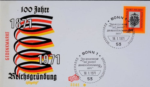 First day cover of the German Federal Post Office