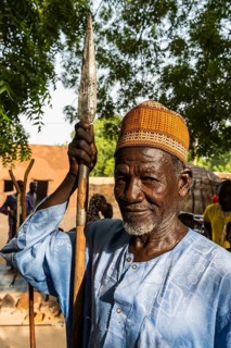 Local chief at a Voodoo ceremony in Dogondoutchi