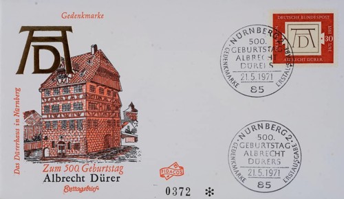 First day cover of the German Federal Post Office