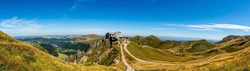 Mountain station of the cable car of Sancy