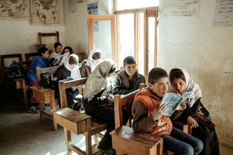 Children in a classroom