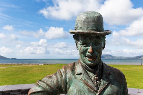 Bronze statue of Charlie Chaplin